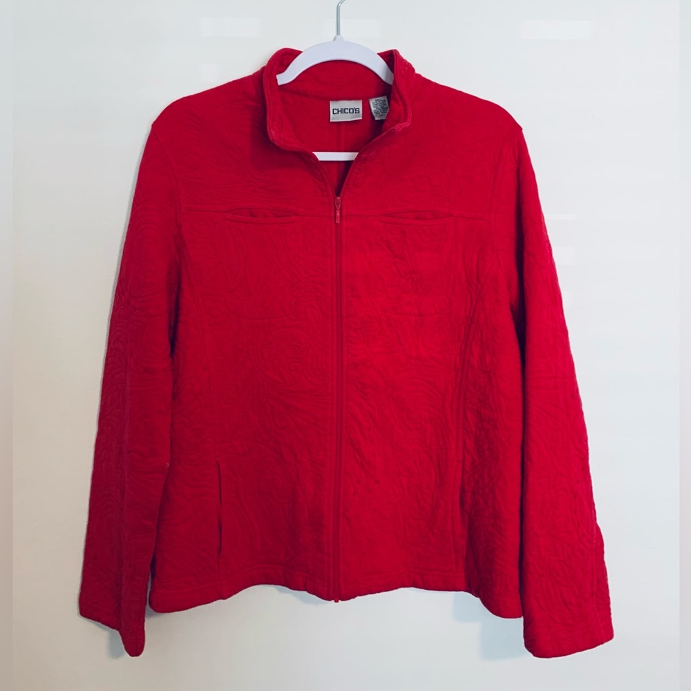 Chicos Quilted Jacket Women’s Size 1 (8/10M)